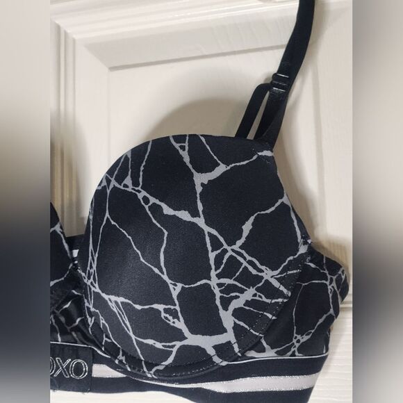 XOXO 36C Black Gray Padded No Underwired Intimate & Sleepwear Women's Bra - Picture 4 of 10